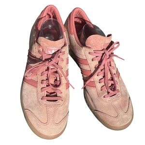 Adidas Original Raw Pink Suede Hamburg Sneakers Size 11